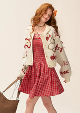 애플 체리 니트